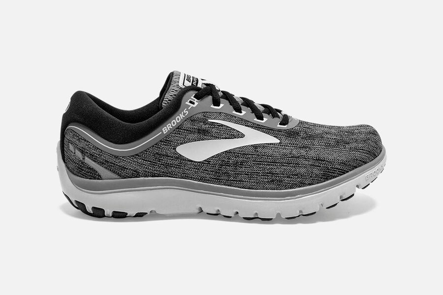 Brooks Women's PureFlow 7 Road Running Shoes Grey/Black FTBM-72815